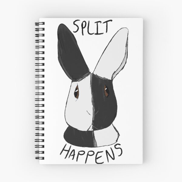 Item preview, Split Happens - Harlequin Rabbit (Black Magpie Ver.) designed and sold by meltingangelart.