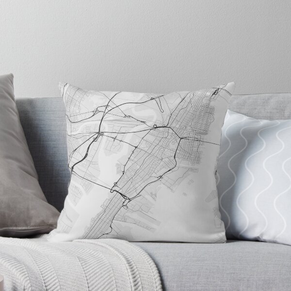 Item preview, Jersey City, USA Map. (Black on white) designed and sold by Graphical-Maps.