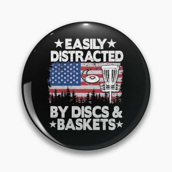 Item preview, Easily Distracted By Discs & Baskets Funny Disc Golf designed and sold by Stronzi.