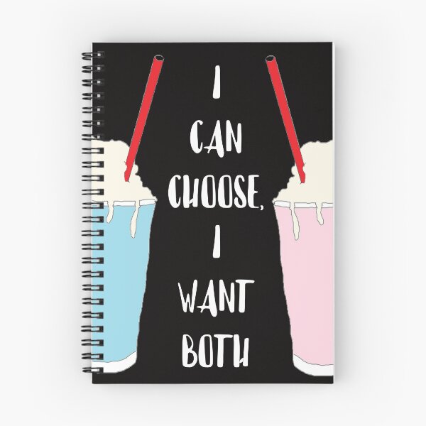 Item preview, Bi "I Want Both" Milkshake Cartoon designed and sold by RevolutionInPaint.