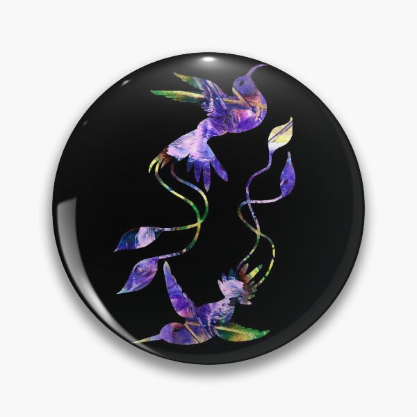 Item preview, Spirit world of magic purple dreams abstract hummingbirds  designed and sold by TitaCris.