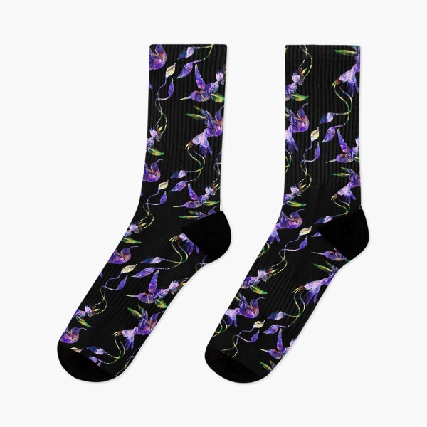 Item preview, Spirit world of magic purple dreams abstract hummingbirds  designed and sold by TitaCris.