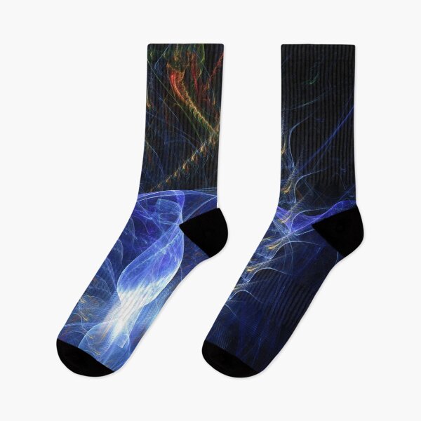 Item preview, Beautiful Abstract Pattern Of Colored Smooth Lines On A Black Background designed and sold by tatkhagata.