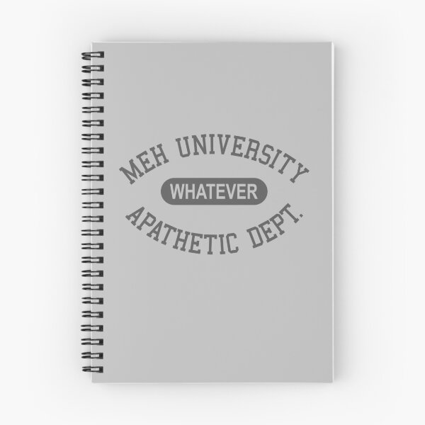 Item preview, Apathetic Dept - Meh University designed and sold by Yipptee Shirts.