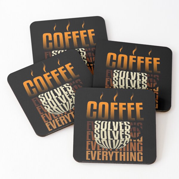 Item preview, Coffee solves everything designed and sold by AEGMEDIA.