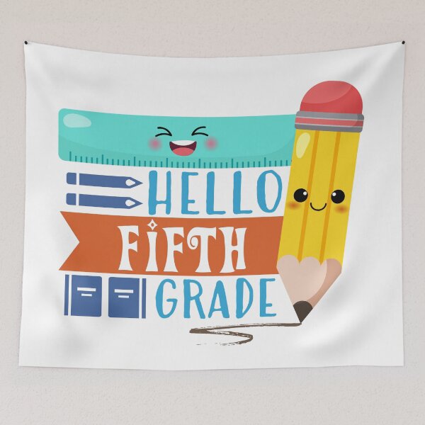 Item preview, Hello Fifth Grade (Light) designed and sold by the-krisney-way.