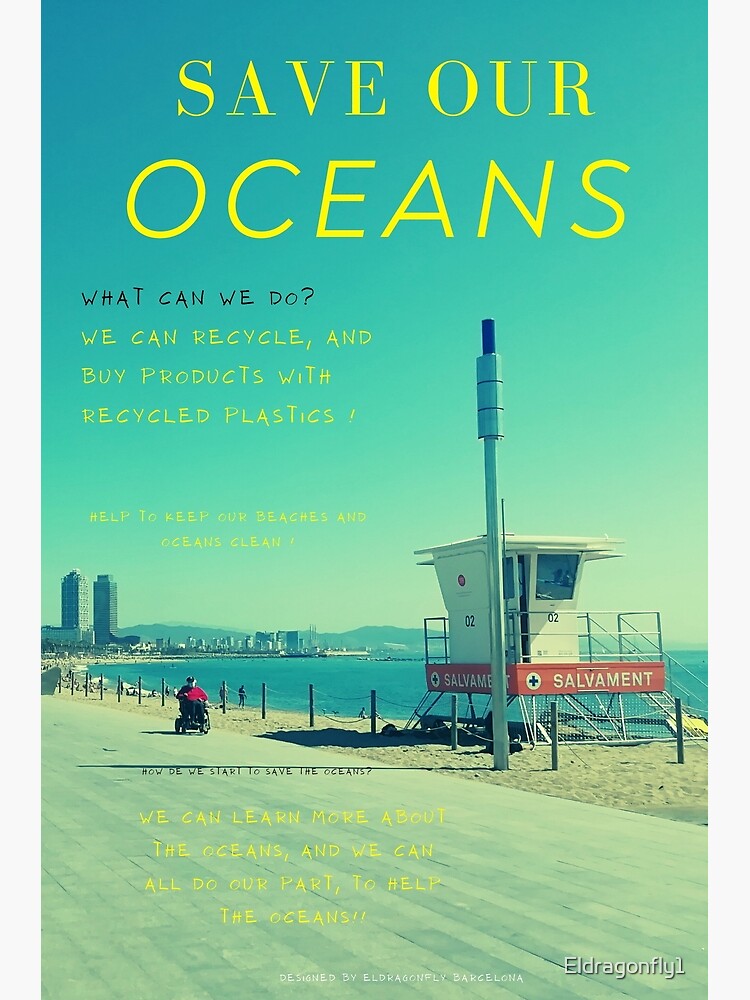 save-our-oceans-collection-poster-for-sale-by-eldragonfly1-redbubble