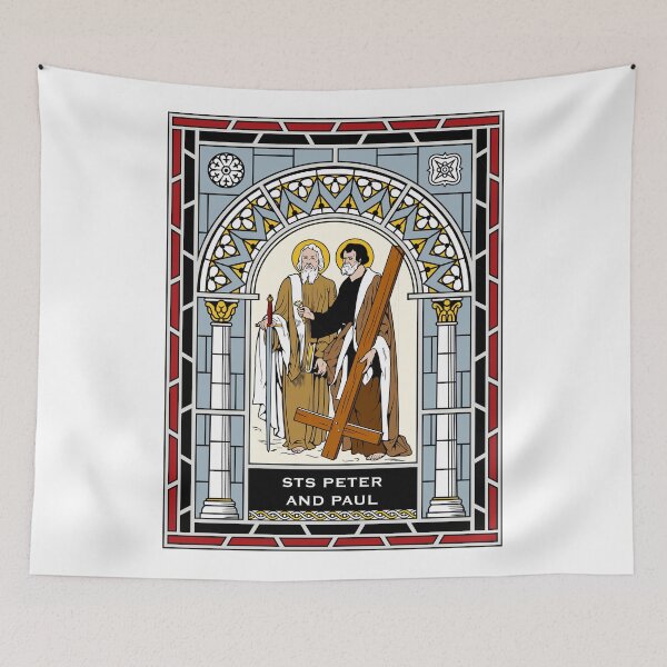 Item preview, ST PETER AND ST PAUL under GLASS designed and sold by CatholicSaints.
