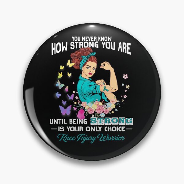 Item preview, Knee Injury Warrior You Never Know How Strong You Are designed and sold by largellie.