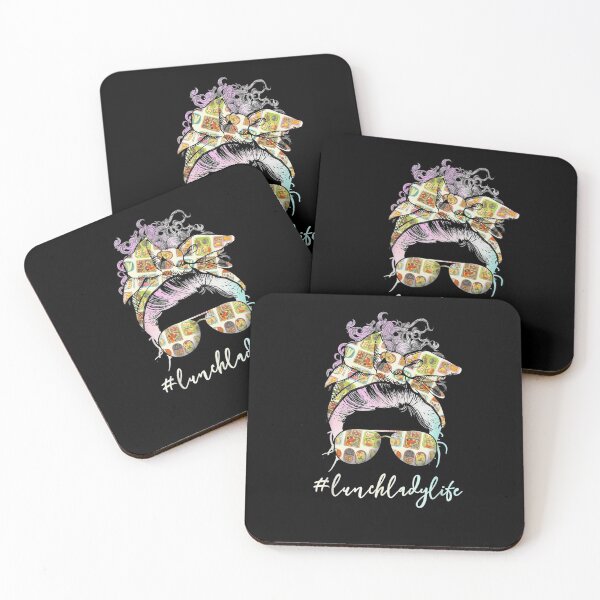 Item preview, Lunch Lady Messy Hair Woman Bun Lunch Lady Life designed and sold by loka-Art.