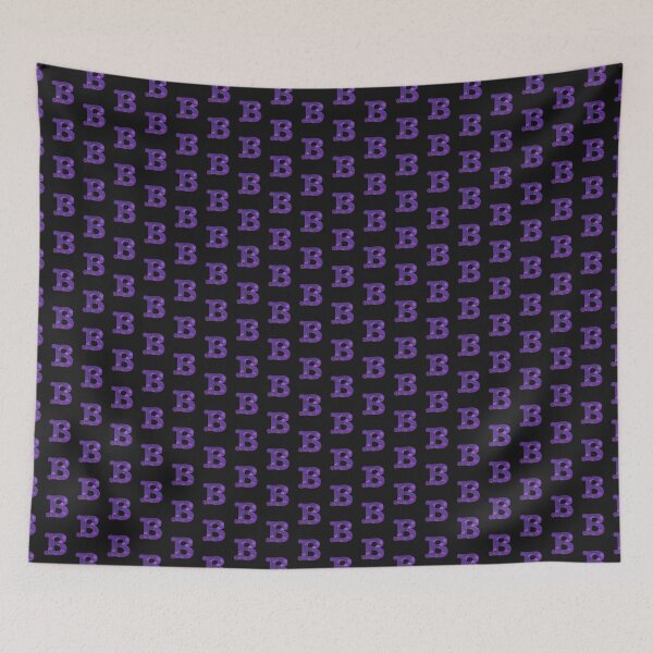 Item preview, Letter B Alphabet Purple Marble Abstract Monogram designed and sold by AMSonArt.
