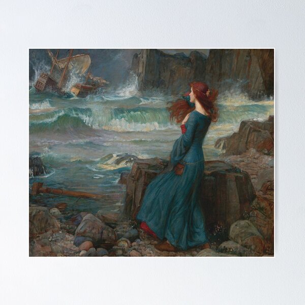 Item preview, John William Waterhouse - Miranda The Tempest designed and sold by Vivanne-art.