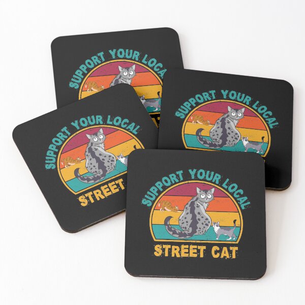 Item preview, Support Your Local Street Cat-cat adoption gift  designed and sold by BRtisticDesigns.