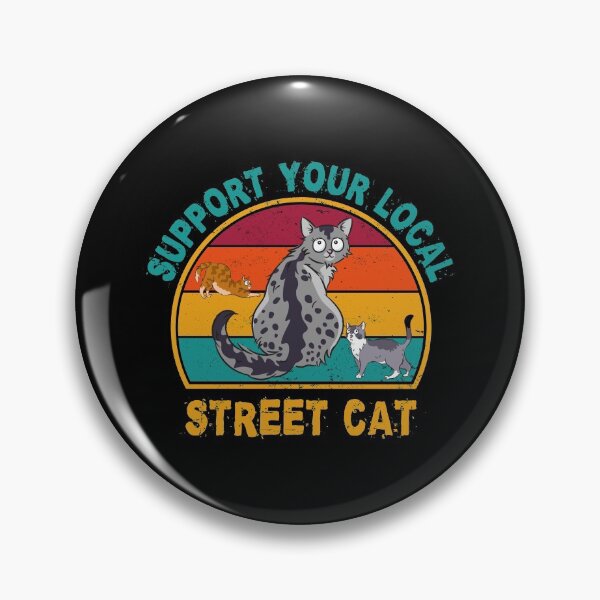 Item preview, Support Your Local Street Cat-cat adoption gift  designed and sold by BRtisticDesigns.
