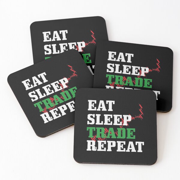 Item preview, EAT SLEEP TRADE REPEAT FUNNY T SHIRT designed and sold by STTrillionTEES.