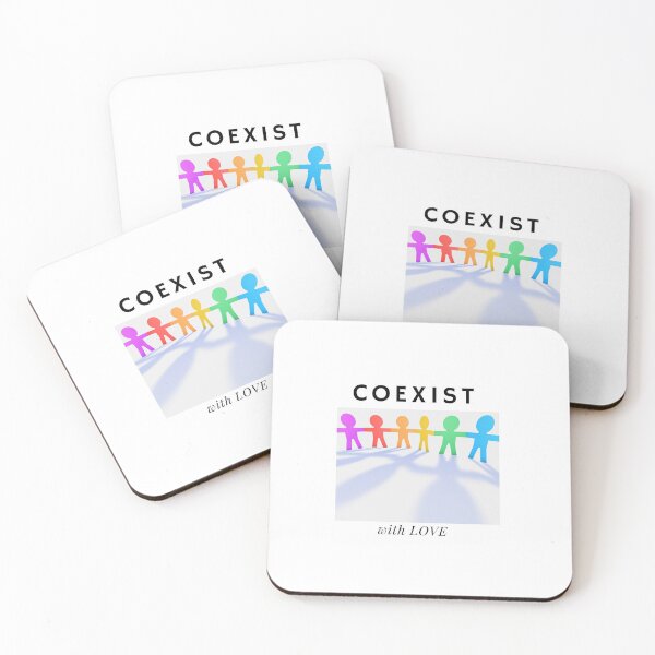 Item preview, CoExist, silhouette of people designed and sold by DoloresAlaire.