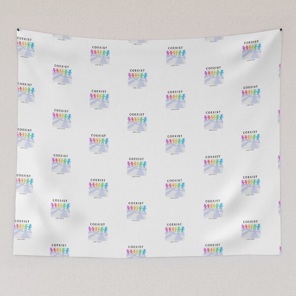 Item preview, CoExist, silhouette of people designed and sold by DoloresAlaire.