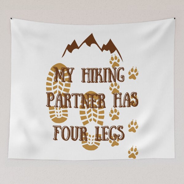 Item preview, My hiking partner has four legs designed and sold by bahicharafe.