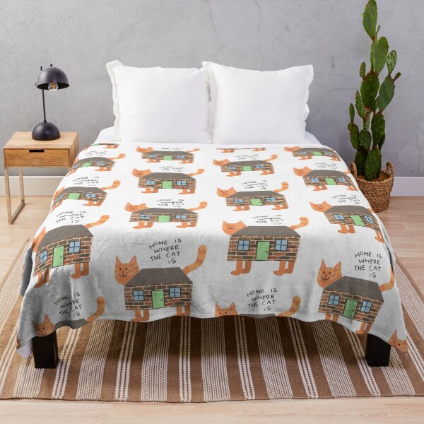 Item preview, Home is where the cat is designed and sold by PeachCatDesigns.