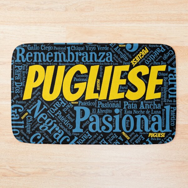 Item preview, Pugliese Tango Word Art in Blue and Yellow designed and sold by infinitetango.