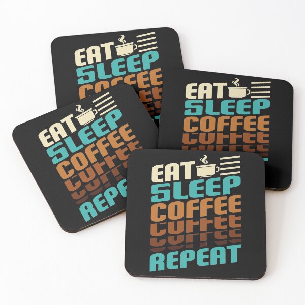 Item preview, Eat sleep coffee repeat designed and sold by AEGMEDIA.