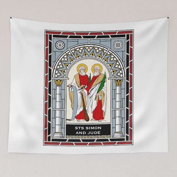 Item preview, SAINTS SIMON AND JUDE under STAINED GLASS designed and sold by CatholicSaints.