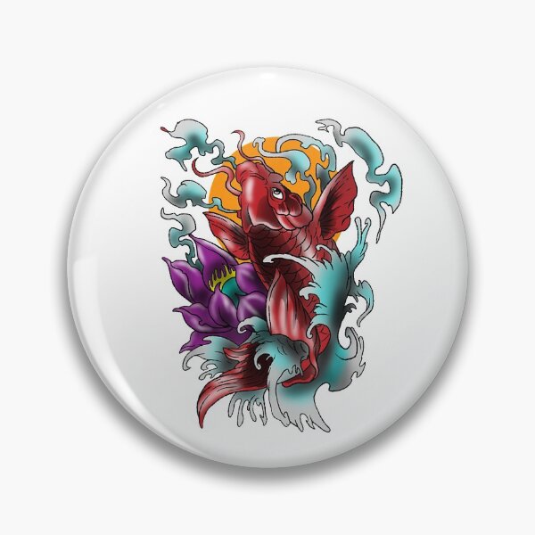 Item preview, Koi Fish Cool Japanese Tattoo Jinli Japan Coi Carp Gift Idea designed and sold by loka-Art.
