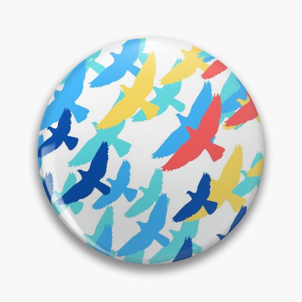 Item preview, Flying colorful bird pattern designed and sold by TheWaterBirds.