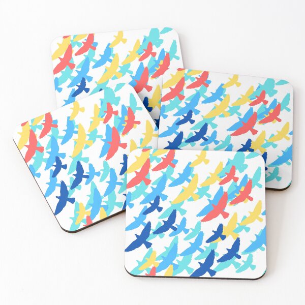 Item preview, Flying colorful bird pattern designed and sold by TheWaterBirds.