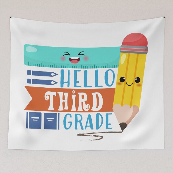 Item preview, Hello Third Grade (Light) designed and sold by the-krisney-way.