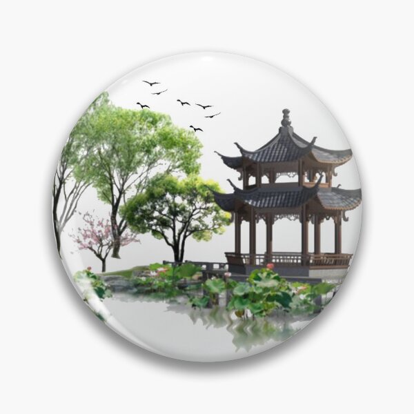Item preview, Rest parlor near a pond design...! designed and sold by VIVEK KUMAR RAI.