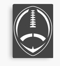 White Vector Football Canvas Print