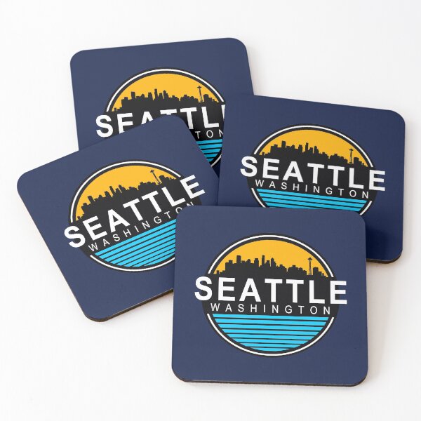 Item preview, Seattle Washington Skyline Cityscape designed and sold by scooterbaby.