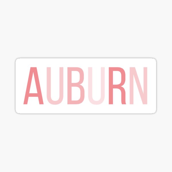 Item preview, Pink Ombre Auburn Sticker  designed and sold by pink-cactus-sc.