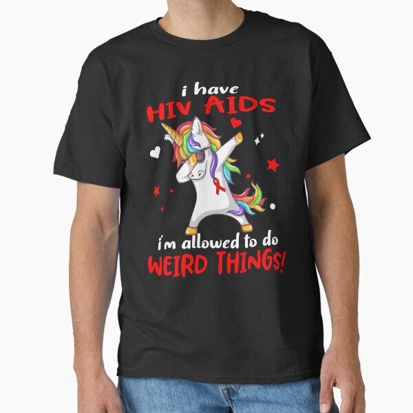 Item preview, Hiv Aids Warrior I'm Allowed To Do Weird Things designed and sold by Brad-FI.