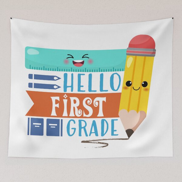 Item preview, Hello First Grade (Light) designed and sold by the-krisney-way.