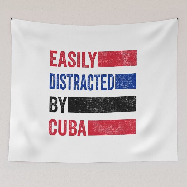 Item preview, Easily Distracted By Cuba - SOS Cuba designed and sold by AMINE  ★★★★★.