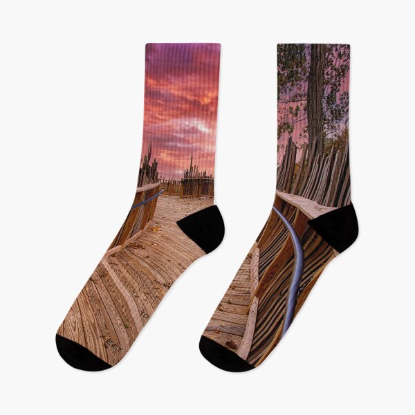 Item preview, Sunrise Over the Boardwalk - Presque Isle State Park - Erie, PA designed and sold by Kathy Weaver.
