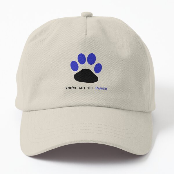 Patte texte tu as le pouvoir Bleu Casquette Dad Hat