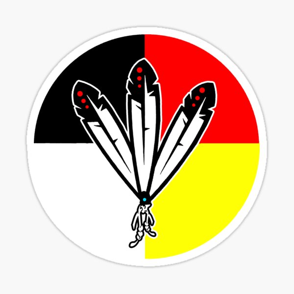THREE FEATHERS 2 Sticker