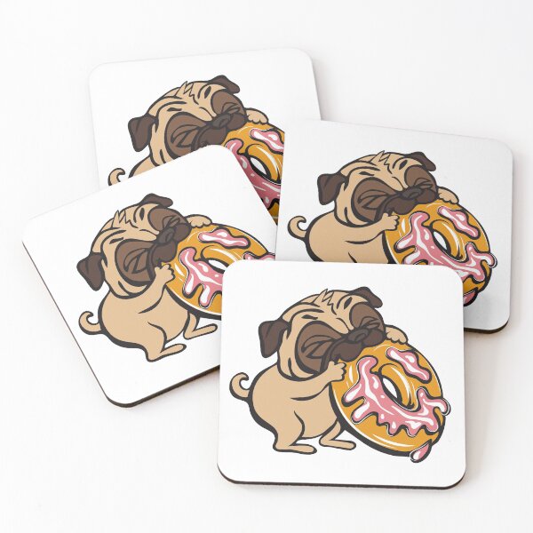 Item preview, Pug Eating Donuts designed and sold by SenGift.
