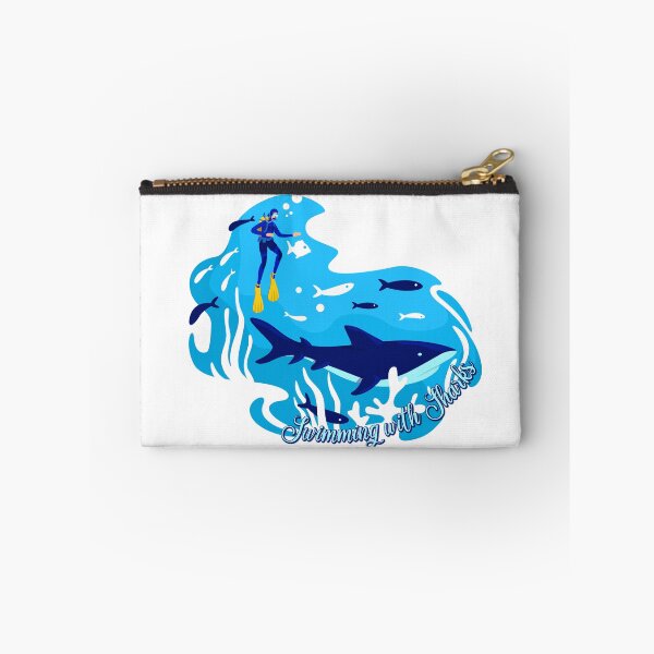 Item preview, Swimming With Sharks . Fun Gift for Scuba Divers designed and sold by AwakenedSoul.