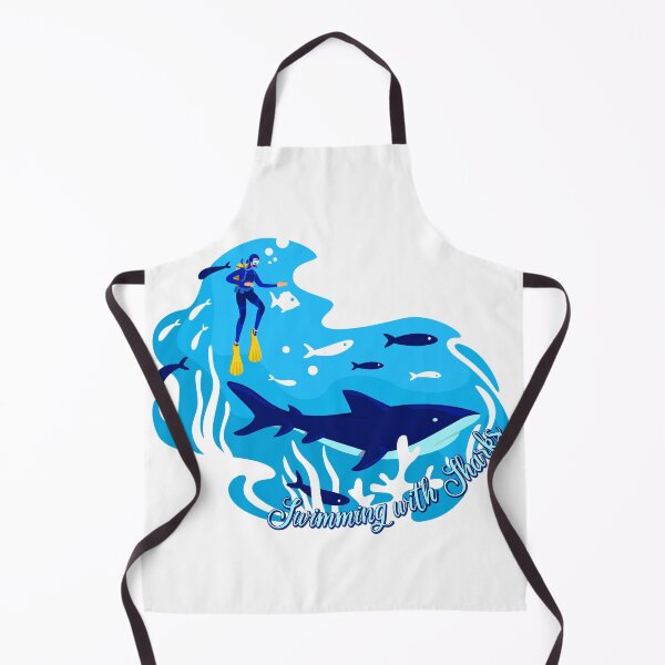 Item preview, Swimming With Sharks . Fun Gift for Scuba Divers designed and sold by AwakenedSoul.