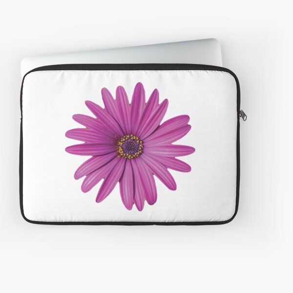 Purple African Daisy Petal Flower Laptop Sleeve