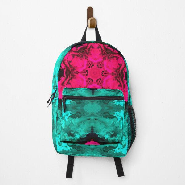 Artikelvorschau, Psychedelisches Kaleidoskop Cyan und Pink Flower entworfen und verkauft von WormholeOrbital.