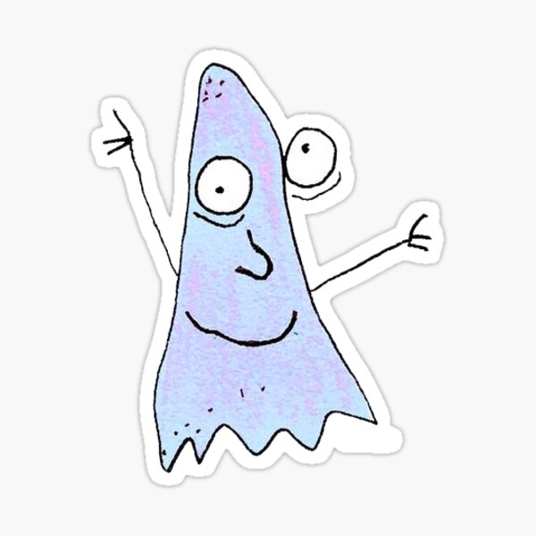 Tap Dancing ghost with no legs Sticker
