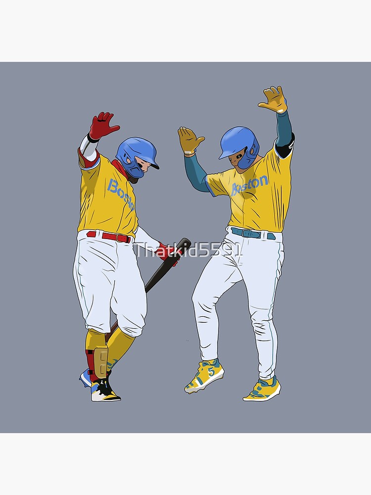 Disover Alex Verdugo Kiké Hernandez City Connect Uniforms Boston Baseball Premium Matte Vertical Poster