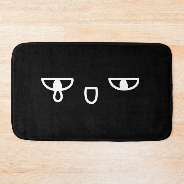 Item preview, Cute Kawaii Face - Japanese Style Face Emoji - Black & White designed and sold by SnazzyStyles.