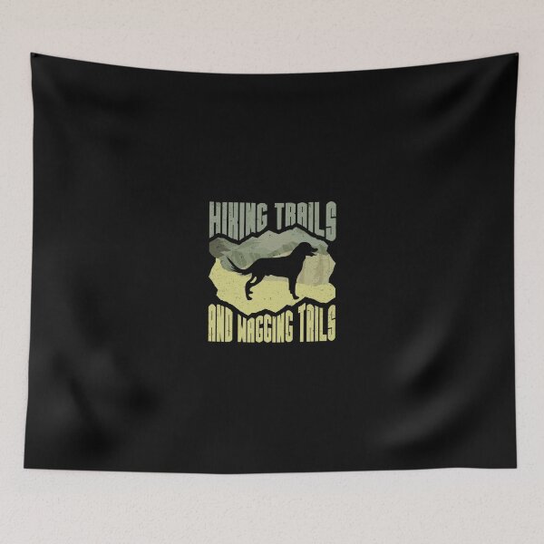Item preview, Camping T Shirt Dog Hiking Trails And Wagging Tails Hike Camping Camper Campfire Gifts Tee designed and sold by tamezleida.