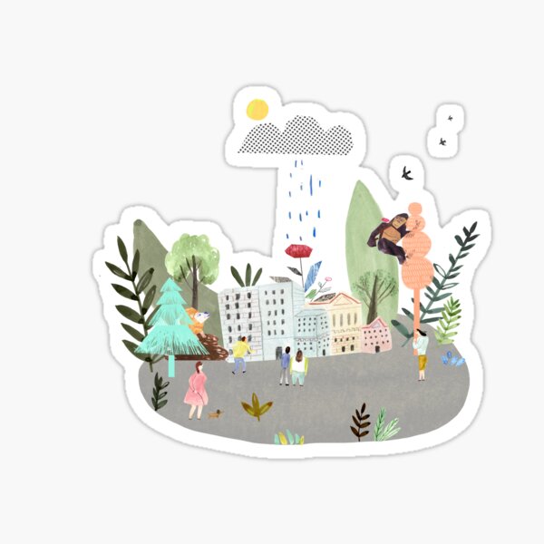 Into nature Sticker